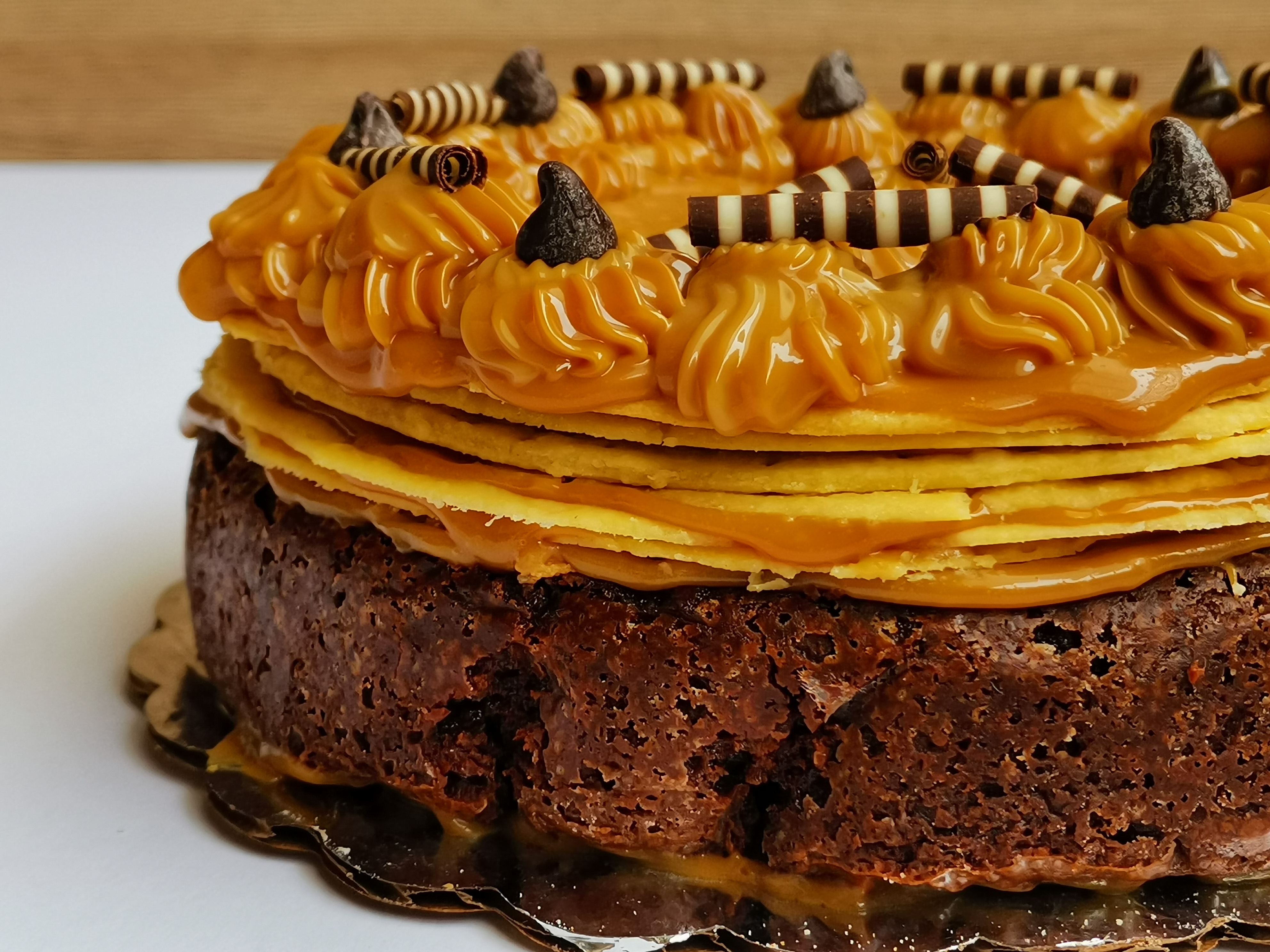 queque de chocolate con tarta chilena ecima
