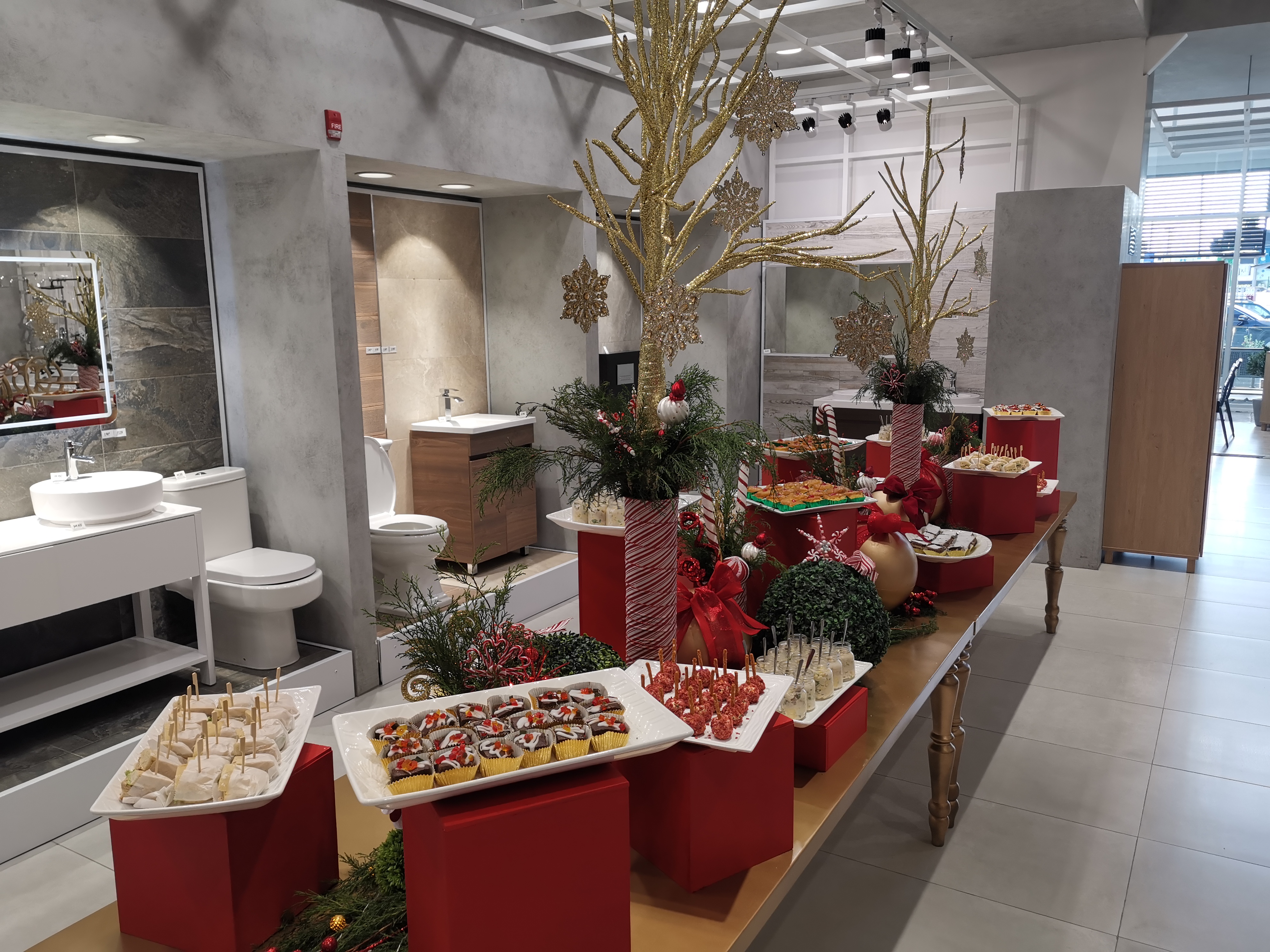 mesa servida en evento corporativo